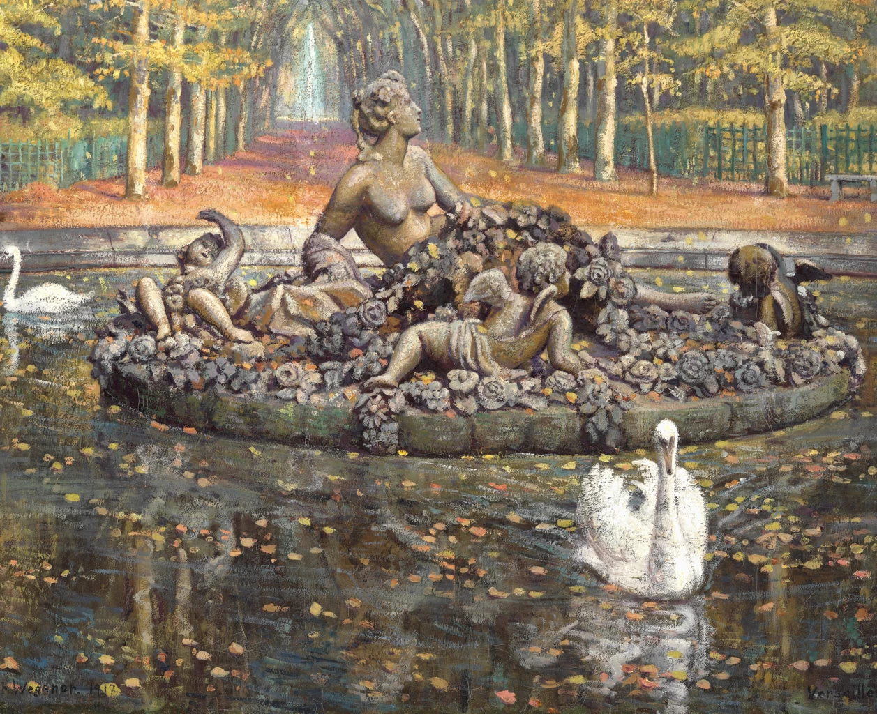 Lili Elbe - Una giornata di inizio autunno al Bassin de Flore a Versailles, 1917